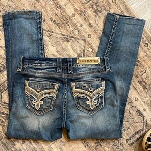 Rock Revival Blue Straight Leg Jeans